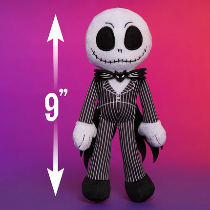 Disney Tim Burton's The Nightmare Before Christmas Small 8.5-inch Plush Jack Skellington Stuffed Animal, Kids Toys for Ages 3 Up by Just Play