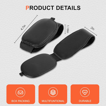 TUYOHW Paquete de 2 soportes para gafas de sol para coche