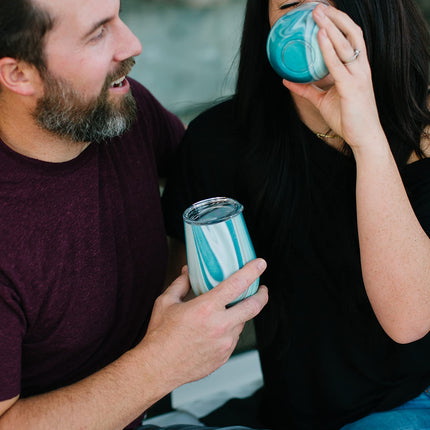 Simple Modern Wine Tumbler with Press-in Lid | Insulated Stainless Steel | Gifts for Women & Men | Spirit Collection | Winter White