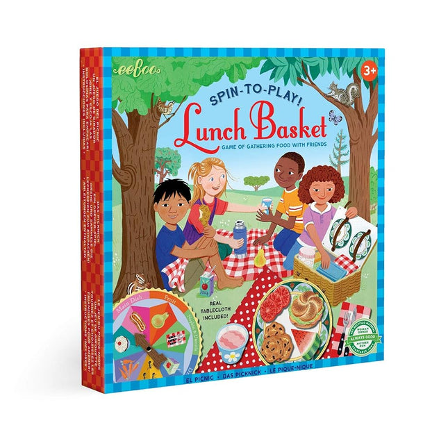 eeBoo's Lunch Basket Spin-to-Play Game for 3+, 2-4 Players, 15 Min Playtime