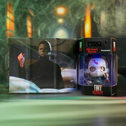 Tiny Nightmares 3-inch Black Light Edition Collectible Michael Myers Figure, Amazon Exclusive, Toy for Fans, Teenagers, Adults. Boys, Girls, Ages 14 and Up by Just Play