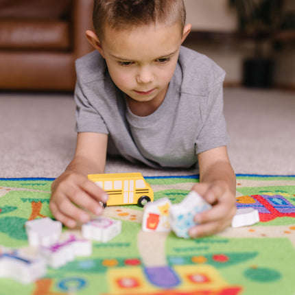 Melissa & Doug: Blue's Clues Town Activity Rug 112cm x 66cm | Playspaces and Decor | 3+ | Gift for Boy or Girl