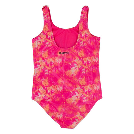 Hurley Girls One Piece Swimsuit, Hyper Pink, Small