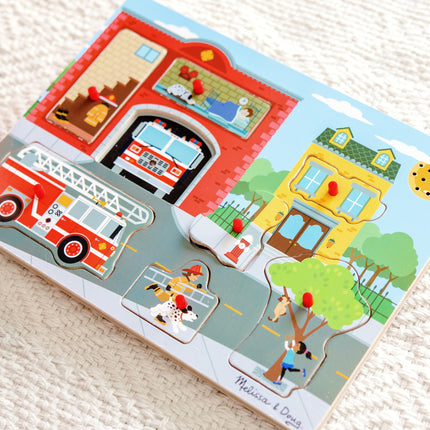 Around the Fire Station Sound Puzzle [Toy] [May 18, 2016] Melissa & Doug