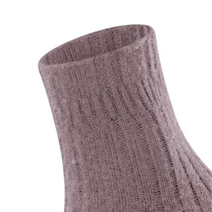FALKE Women's Bedsock Rib W Hp Wool Cashmere Thick Plain Socks 1 Pair, Red Brick 8770, 5.5-8