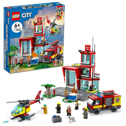 LEGO City Fire Station Set 60320 with Garage, Heli