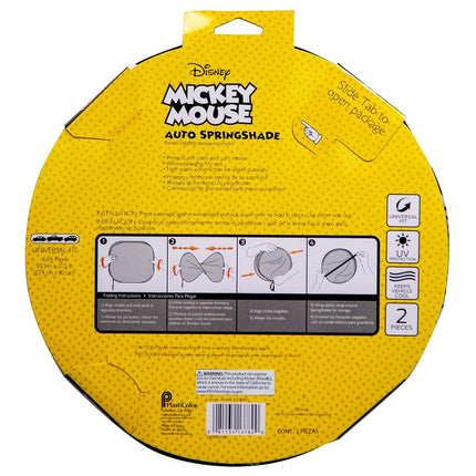Plasticolor 003780R01 Disney Mickey Expressions Magic Spring Sunshade, 2 Piece