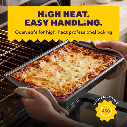 Wilton Platinum Premium Non-Stick Anti-Warp Bakeware, Made Without PFAs, Oblong Baking Pan for Casseroles, Lasagna, Cakes, 13 x 9 x 2 in, Packaging May Vary
