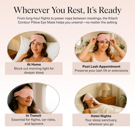 Kitsch Contour Pillow Eye Mask - Blush
