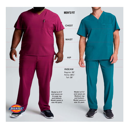 Pantalón cargo Dickies Dynamix DK110 para hombre con cremallera y tiro natural - azul marino - talla XS corto