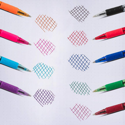 Pentel R.S.V.P. Colors Ballpoint Pen, Medium, Assorted Ink, Pack of 5 (BK91CRBP5M)