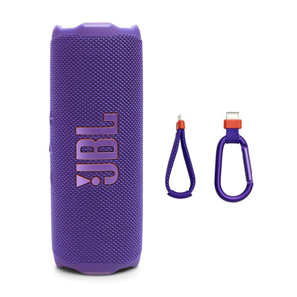 JBL Flip 7 Portable Waterproof and Drop Proof Speaker, Pro Bold Sound with AI Sound Boost, 16 Hours Battery Life and PushLock System with Interchangeable Accessories (Purple)