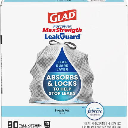 Glad ForceFlex MaxStrength LeakGuard Trash Bags, 1