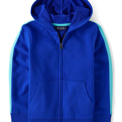 The Children's Place Boys' Full Zip Long Sleeve Fr
