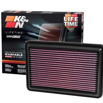 K&N Engine Air Filter: High Performance, Premium, Washable, Panel Filter: 2014-2019 (Rogue, Qashqai, X-Trail, Kadjar, Koleos, QM6), 33-5016