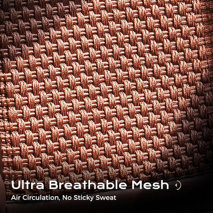 Coverado Leather Seat Cover Front, Universal Covers for Cars, Waterproof Luxury Leatherette Seat Cushions, Auto Car Seats Protectors, Driver Seat Cover Fit for Most Vehicles-Brown