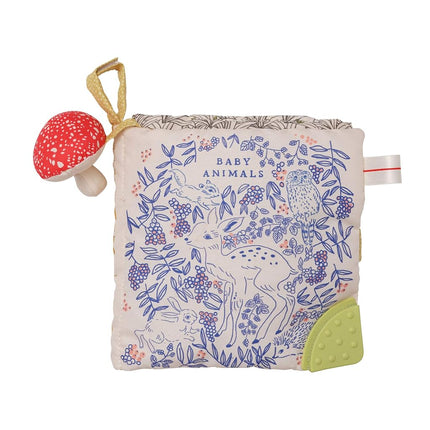 Manhattan Toy 161210 Deer One Soft Activity Crinkle Book & Fold Out Pat Mat for Baby and Toddler with Squeaker, Discovery Mirror and Teether, Multicolour,Medium