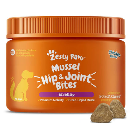 Zesty Paws New Zealand Green Lipped Mussel Chewabl