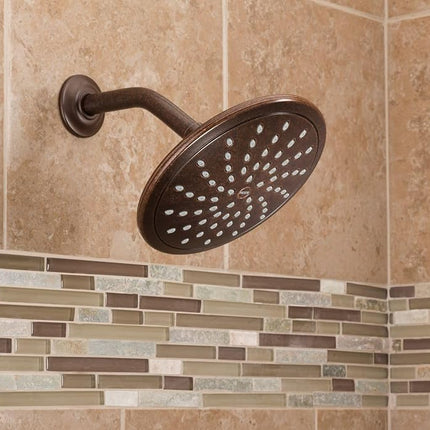 Moen 6345ORB Cabezal de ducha fijo de lluvia de 8", bronce aceitado