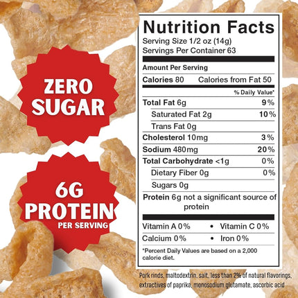 Lowrey's Hot & Spicy Bacon Curls, Microwave Pork Rinds (Chicharrones), 1.75 Ounce Package, (Pack of 18)