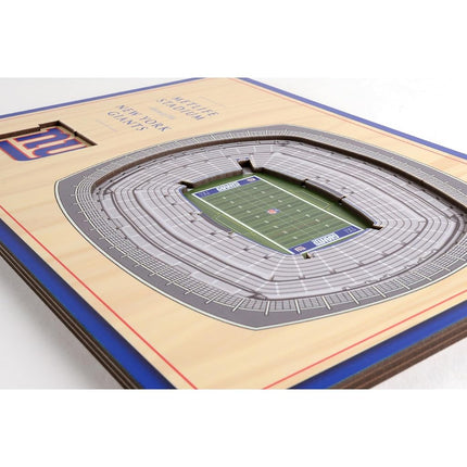 YouTheFan NFL New York Giants Présentoir de bureau 3D StadiumViews - MetLife Stadium