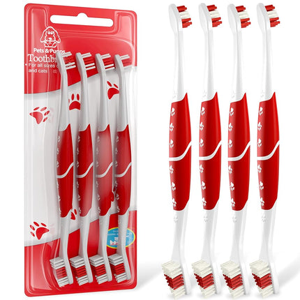 Pet Toothbrush for Dogs, Cats with Soft Bristles -