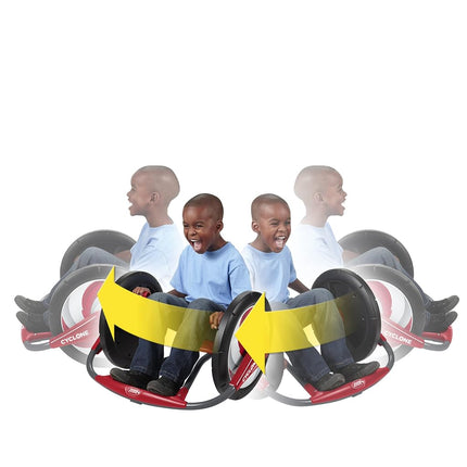 Radio Flyer Cyclone Three Wheel 306 Degree Spin Arm Powered Trike for Hours of Outdoor Fun for Ages 3-7