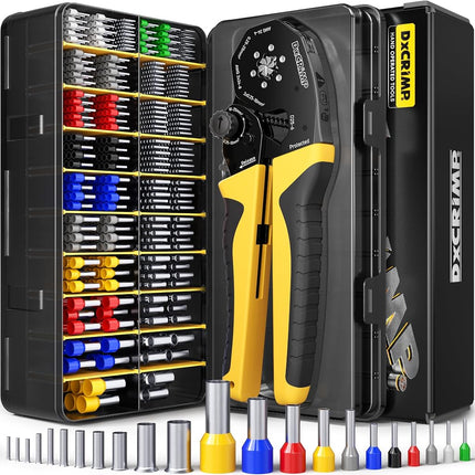 DxCRIMP Bootlace Ferrule Crimping Tools Kit 0.25-2