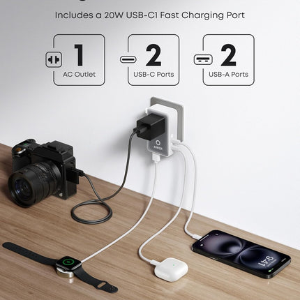 Anker Laptop Power Bank (25K, 165W, Built-In and Retractable Cables)