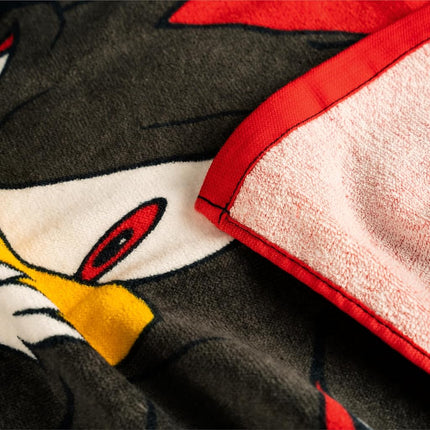 Sonic Shadow The Hedgehog Kids Cotton Beach Towel, 58 x 28 Inch, Soft & Absorbent Pool, Bath & Beach Towel (Officially Licensed Product) by Franco
