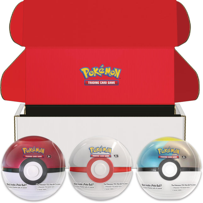 Poke Ball Tin 2024 - Poke Ball, Premier Ball, Moon