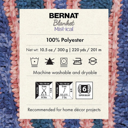 Bernat Blanket Mist-ical Purple Sky 2 Pack of 300g Yarn
