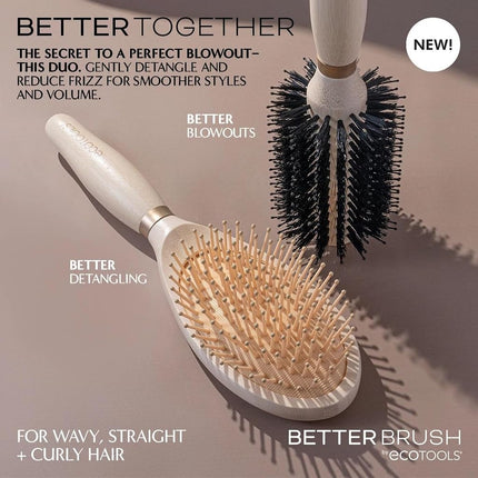 EcoTools Volumizing Round Hairbrush, 1 Count