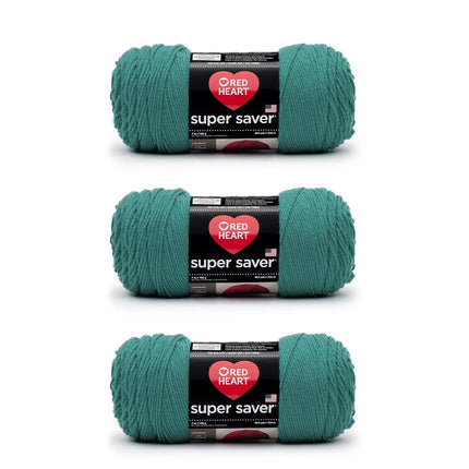 Red Heart Super Saver Pack of 3 - Jade - 7oz/198g 