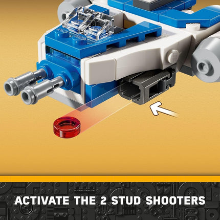 LEGO Star Wars: The Clone Wars Captain Rex Y-Wing Microfighter Building Set, Collectible Star Wars Y-Wing Toy for Kids with Captain Rex Minifigure, Star Wars Gift for Boys & Girls Ages 6 and Up, 75391