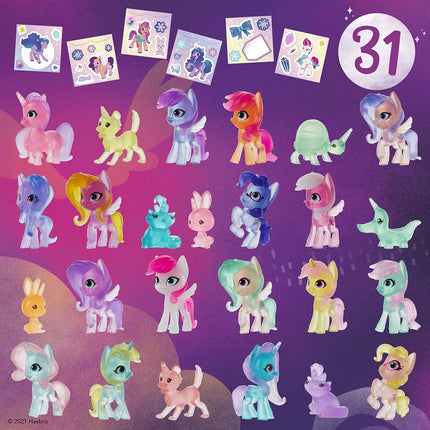 My Little Pony: A New Generation Movie Snow Party Countdown Advent Calendar Toy for Kids - 25 Surprise Pieces, Including 16 Pony Figures (Amazon Exclusive)
