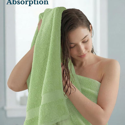 Utopia Towels 4 Pack Premium Bath Towels, 27x54 in, 600 GSM Cotton, Sage Green