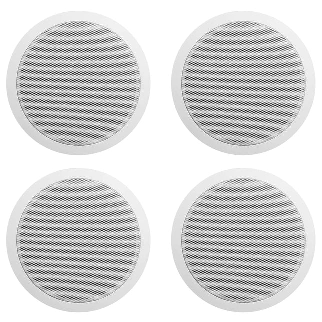 12 Rockville CCL6T White 70V 6" Commercial Ceiling Speakers 4 Restaurant/Office