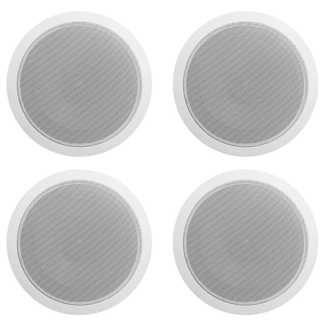 12 Rockville CCL6T White 70V 6" Commercial Ceiling Speakers 4 Restaurant/Office