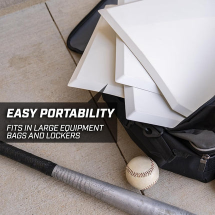 GoSports Baseball & Softball 4 Piece Premium Base Set - Heavy-Duty for Athletes