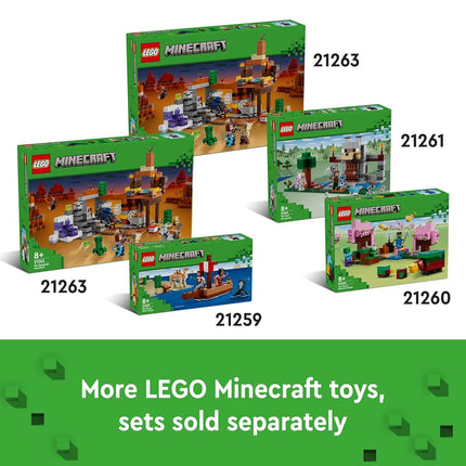 LEGO Minecraft The Ender Dragon and End Ship Toy - Play & Display Set with a Boat, Dragon and 3 Figures incl. an Enderman - Gamer Gift for 8+ Year Old Boys & Girls - 21264