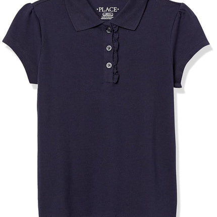 Polo de piqué con volantes Tidal L (10-12 plus) uniforme para niña de Children's Place