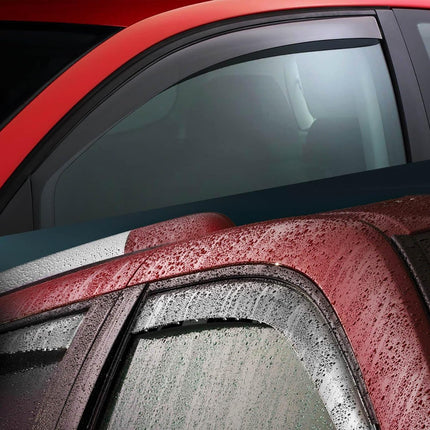 DNA MOTORING Tape-On Window Visor Deflector Rain/Sun Guard Compatible with 17-23 Subaru Impreza Hatchback, WVS-279