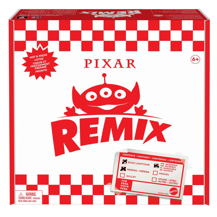 Figuras de personajes Pixar Alien Remix, paquete de 3 con Mr. Increíble de Los Increíbles, Buzz Lightyear de Toy Story y Mérida de Valiente, coleccionable en divertido envase retro de entrega de pizza para edades de 3 años en adelante