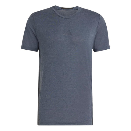 adidas Mens Designed for Training 3-Stripes T-Shirt, Aurora Ink, M Tall