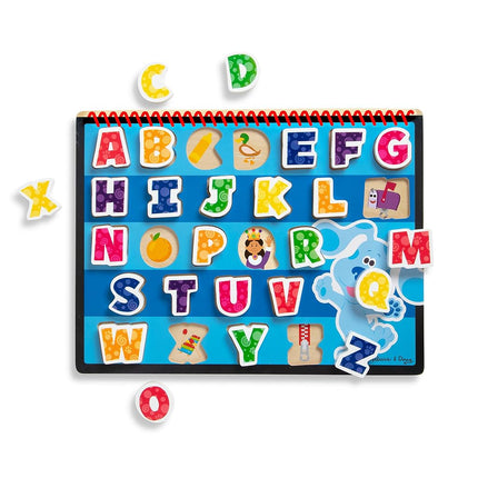 Melissa & Doug Blue's Clues & You! Wooden Chunky Puzzle - Alphabet