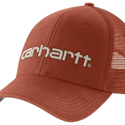 Carhartt Men's Canvas Mesh-Back Logo Graphic Cap