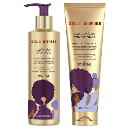 Pantene Shampoo and Sulfate Free Conditioner Kit, 