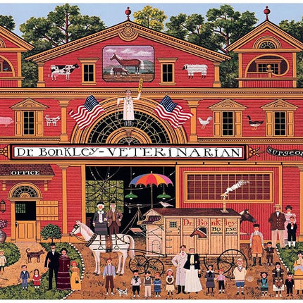Buffalo Games – 1000 Piece Jigsaw Puzzle - Dr. Bonkley's Family - Charles Wysocki Colorful Puzzle for Adults – Precision-Cut Pieces, Beautiful Artwork, and Hours of Relaxing Fun