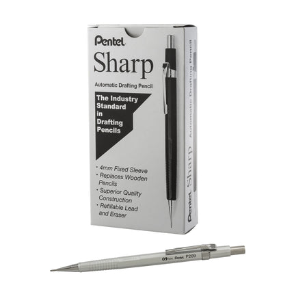 Pentel Sharp Mechanical Pencil, (0.9mm), Metallic 